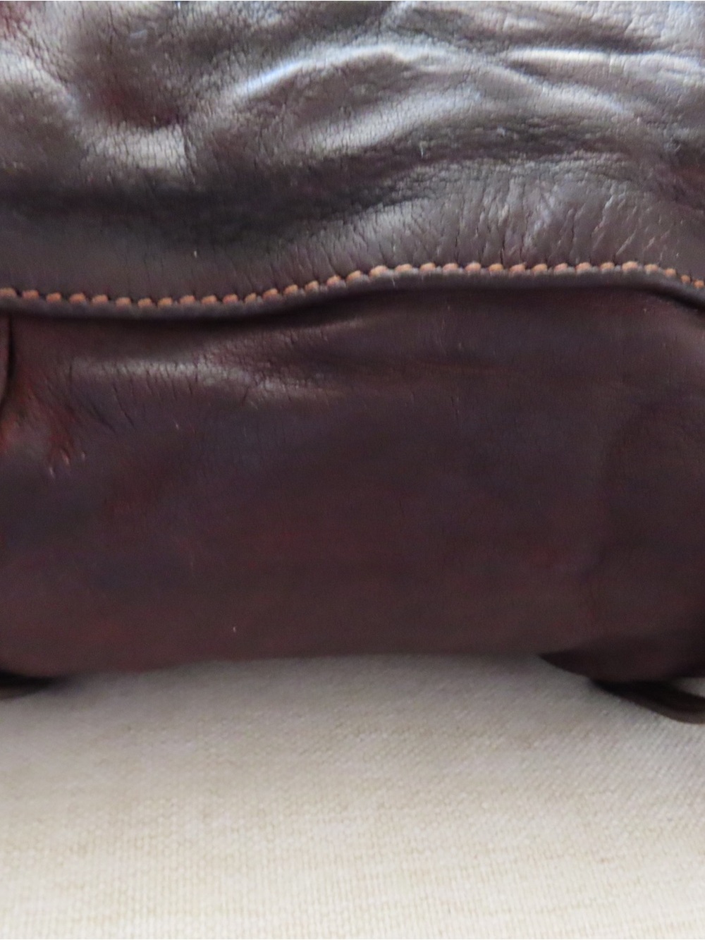 Vintage Prada Brown Leather Doctor Bag Frame Top Handle Handbag - Picture 10 of 16